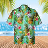 Personlig Hawaii-skjorte med ananas og kæledyr